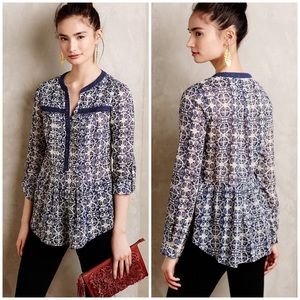 Maeve Abella Printed Blouse